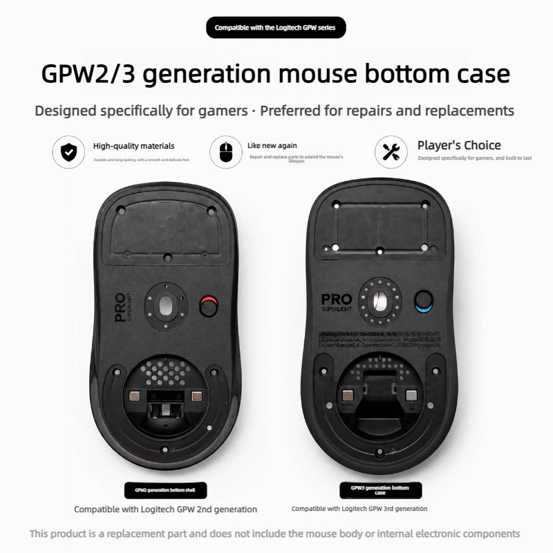Scocca inferiore di ricambio p - Logitech Mouse G Pro X Superlight recensione e prezzo